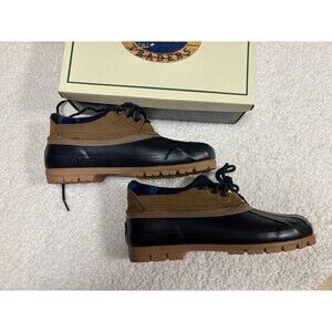 NIB Bay Area Traders Thermolite Waterproof Duck Shoes Navy 10M Low Rubber Boot
